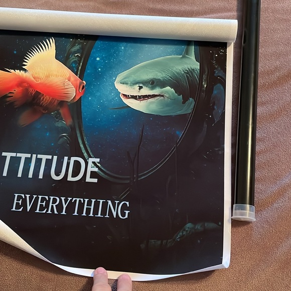 Canvas Wall Art- “Attitude is Everything” NIB - Picture 7 of 7